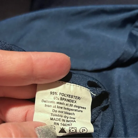 ❣️Ainsley Jersey Knit Navy Stretch Maxi Office Career Casual Stretchy Blue Dress - Picture 13 of 15